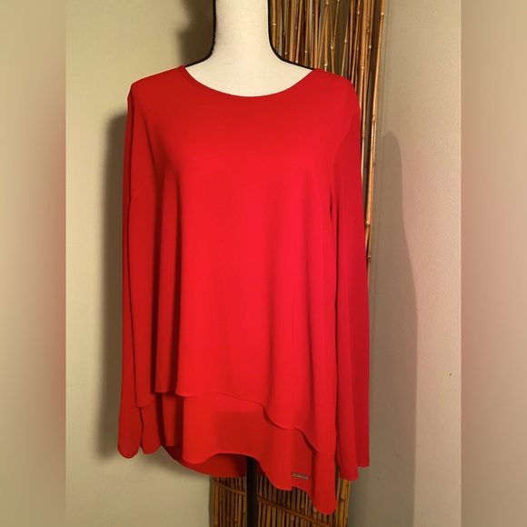 MICHAEL Michael Kors Tops - Michael Kors red flowy top